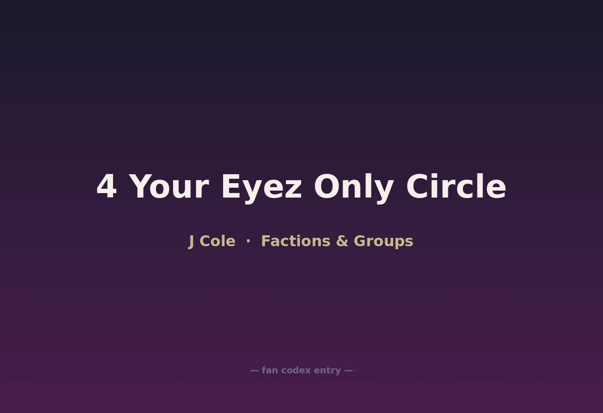 4 Your Eyez Only Circle