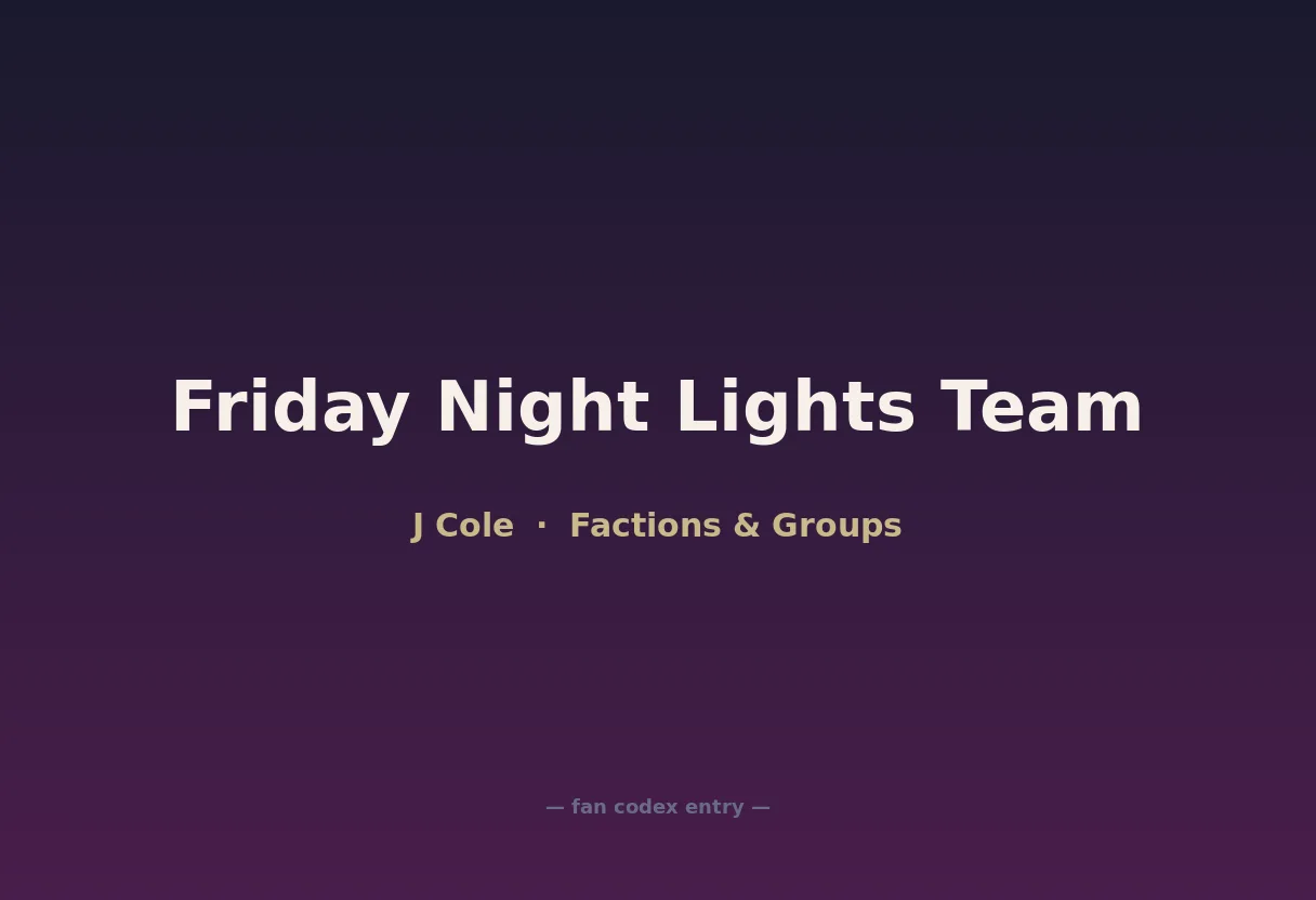 Friday Night Lights Team